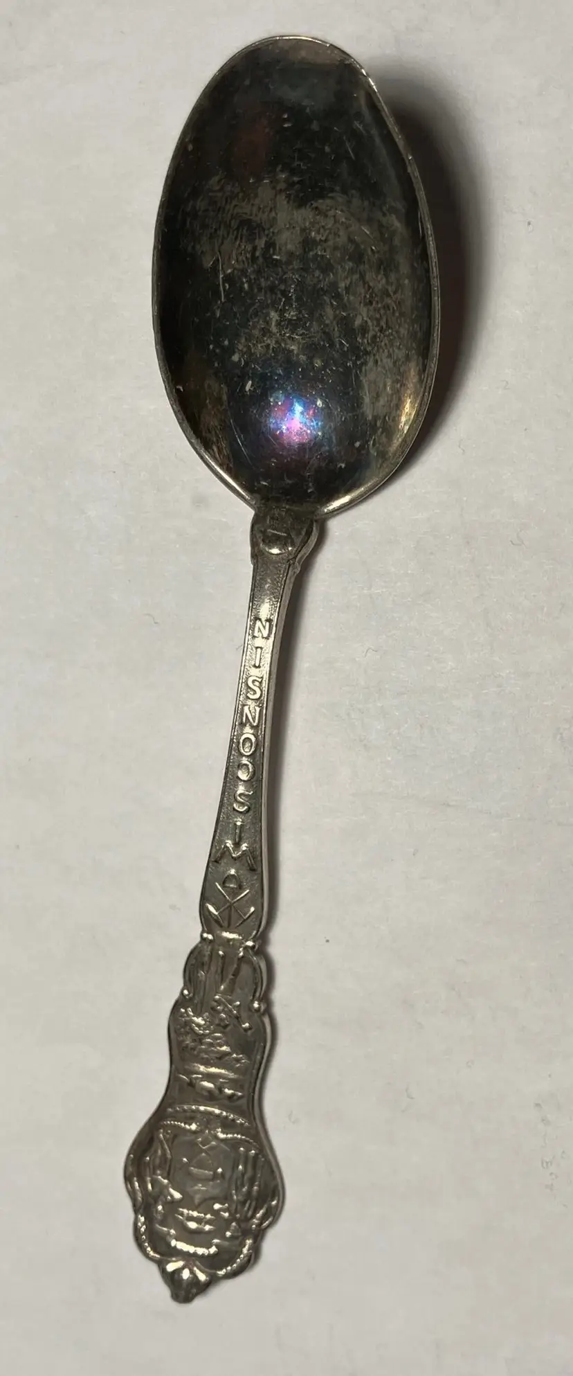 VTG Silverplated Wisconsin Souvenir Spoon