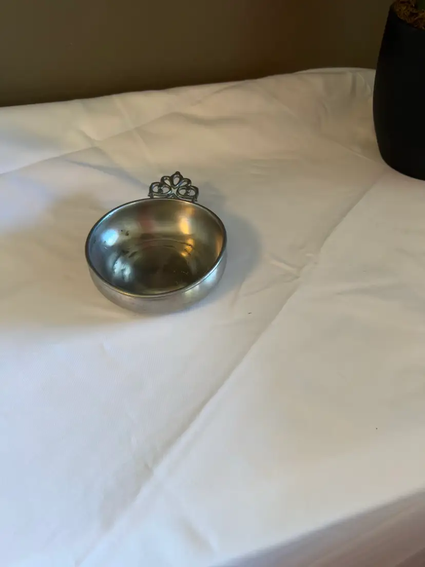 Vintage Leonard Genuine Pewter Porringer Bowl / Catchall Dish