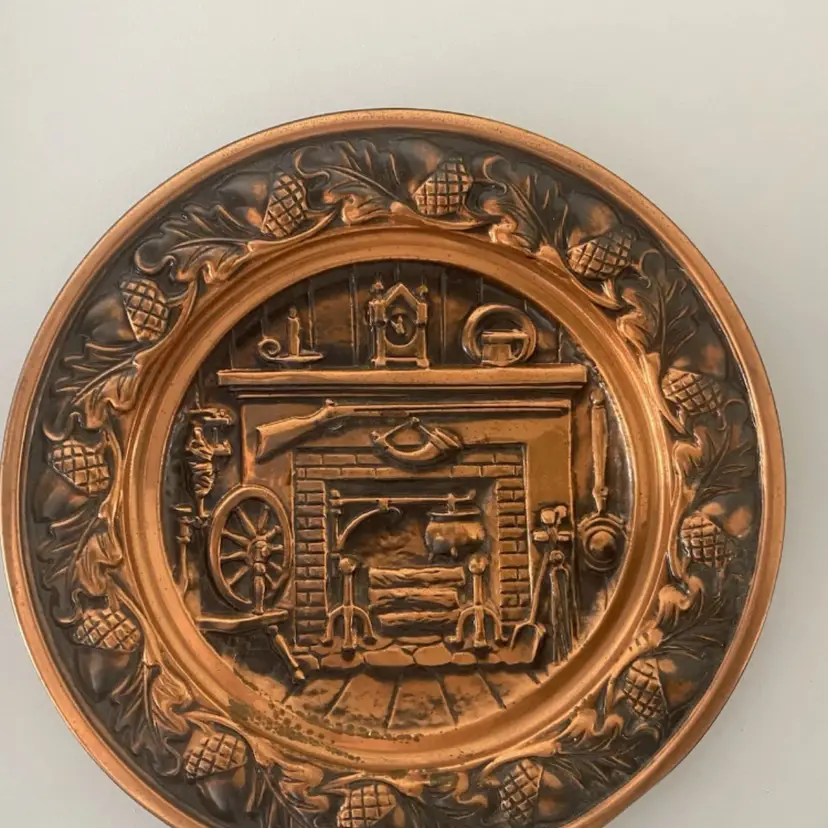 Vintage Coppercraft Guild Colonial
Fireplace Copper Wall Plate