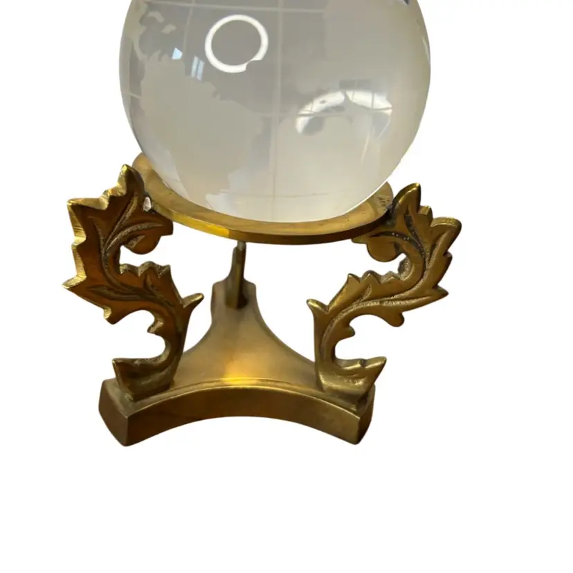 Made In India Vintage 3 1/2” Tall Brass Stand With Lip