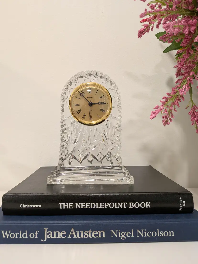 Vintage Staiger Crystal Desk Clock