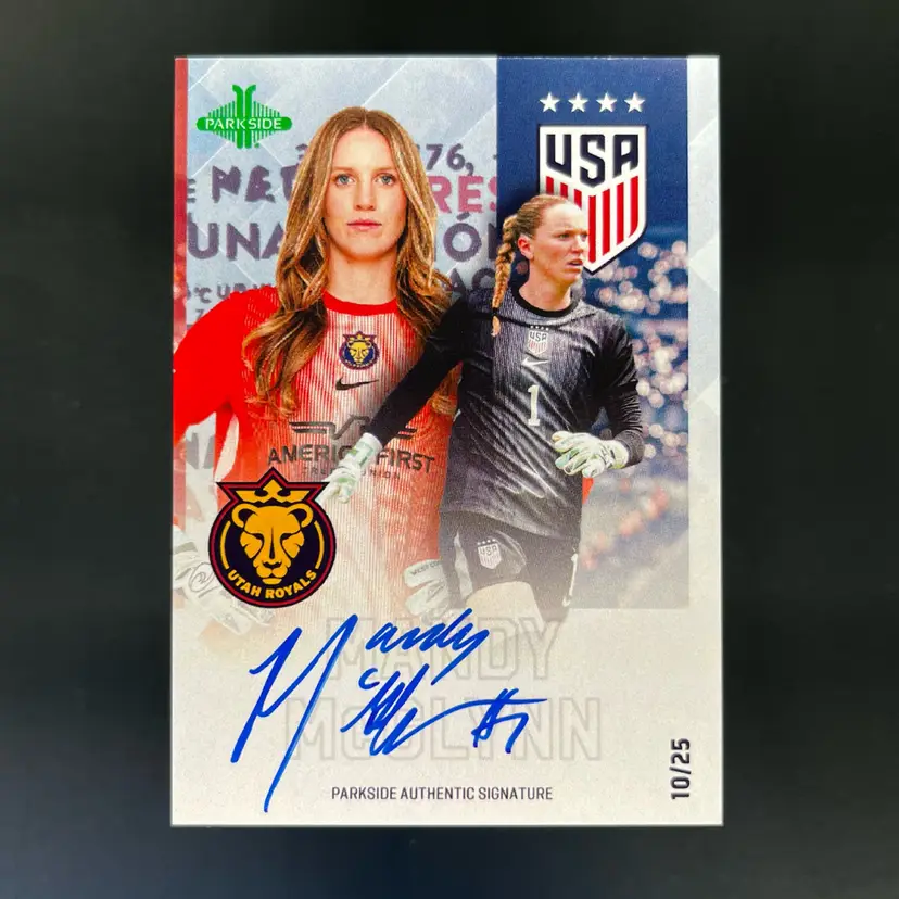 Mandy McGlynn 2025 Parkside Club And Country Blue Autograph /25 USWNT Soccer Card