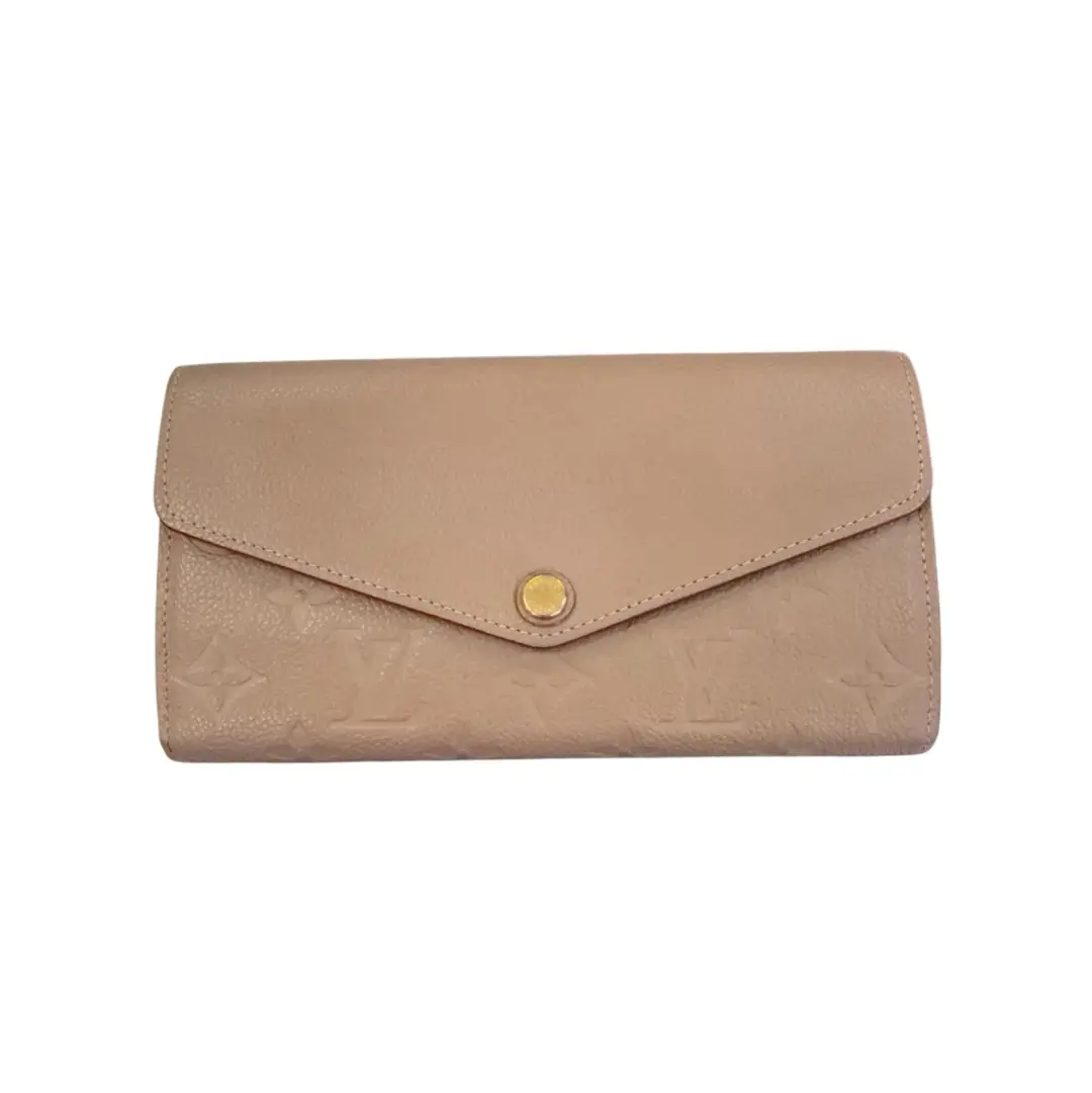 Louis Vuitton Beige Empriente Sarah Flap Wallet