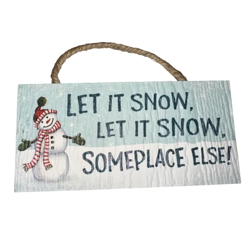 Hanging Wood Sign 6.25” Tall X 8” Wide