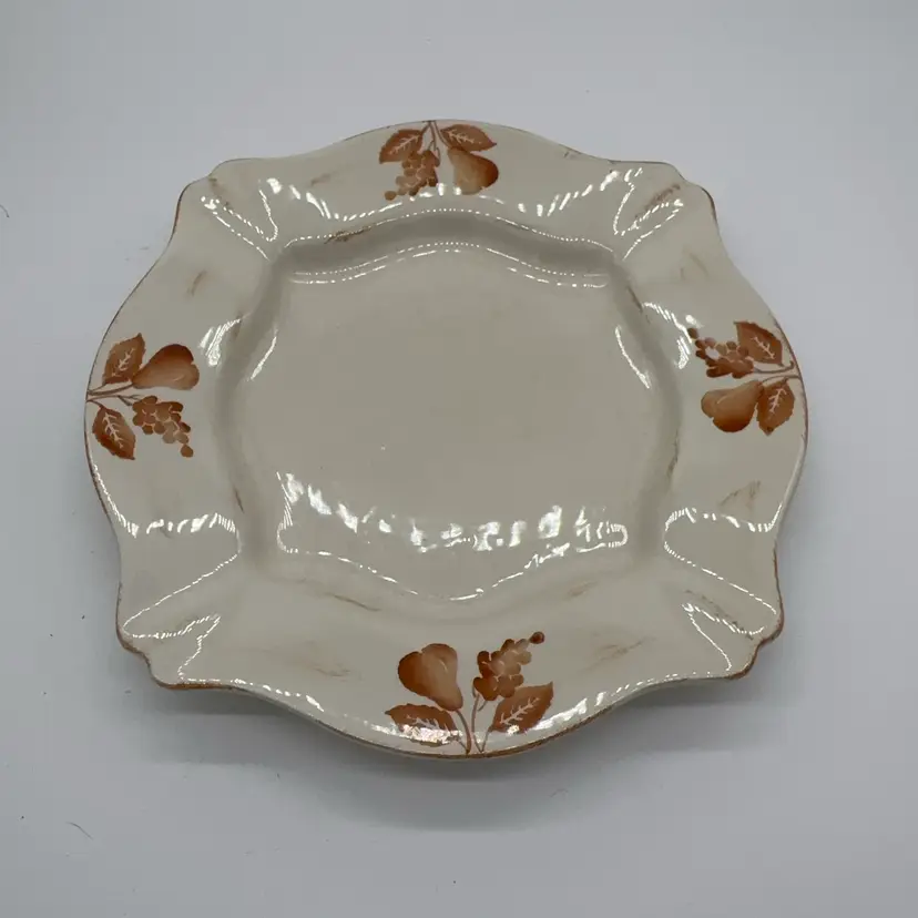 Casafina Madeira Harvest 11” Square Serving Platter Hand Painted Portugal Fruit