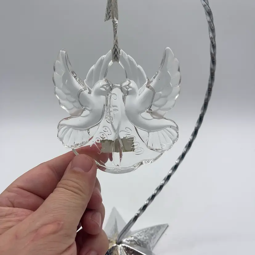 Waterford Crystal Ornament2 Doves 1999-2000
