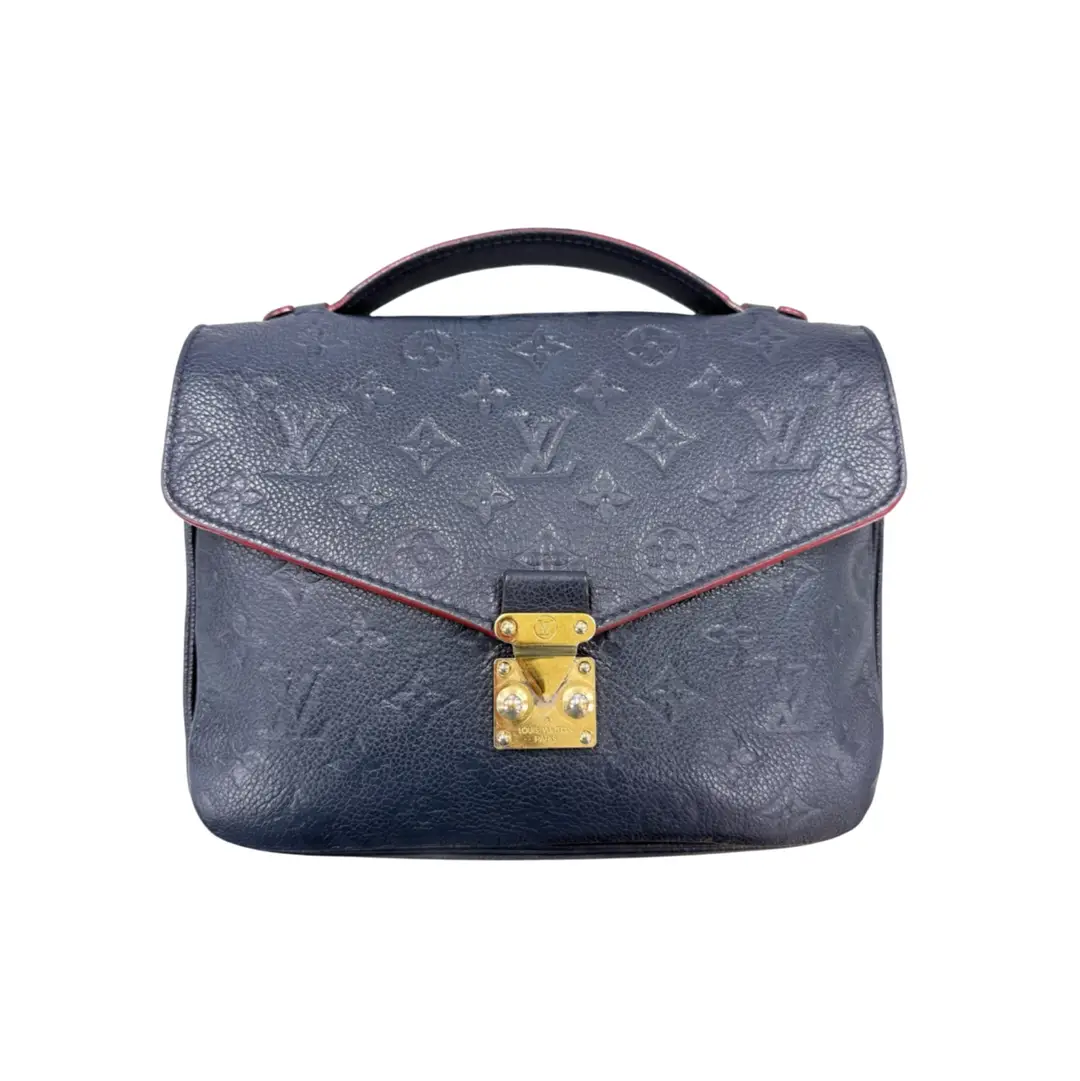 Louis Vuitton Navy Empreinte Pochette Metis