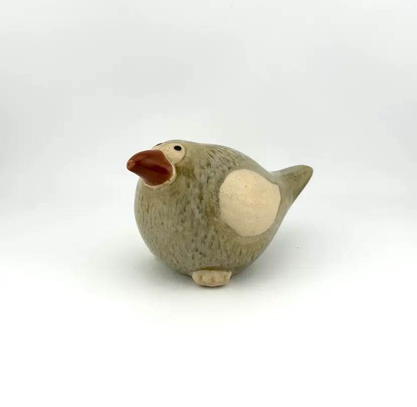 Studio Pottery Derpy Bird 5”x 2.75”x 2.75”