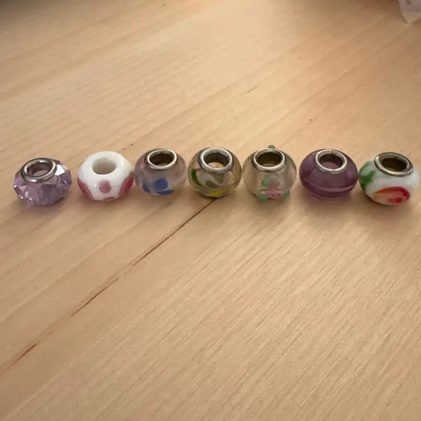 Mixed Lampwork and Glass Charm Beads (compatible with Pandora)