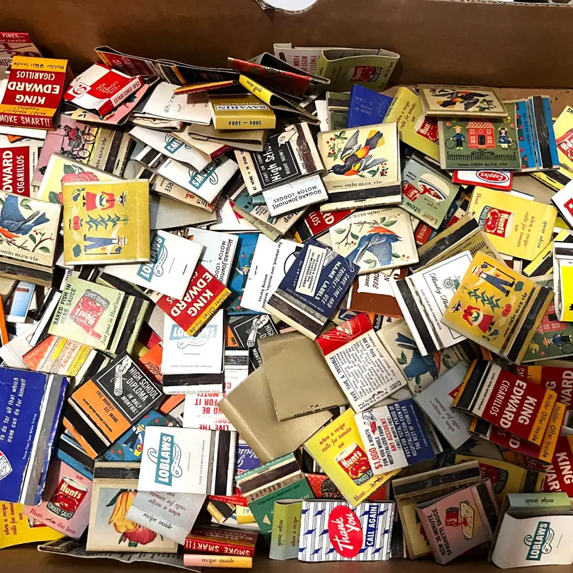 10 Random Vintage Matchbooks