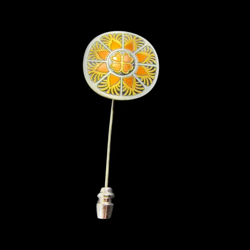 Vintage 2” Reed & Barton Damascene Stick Pin