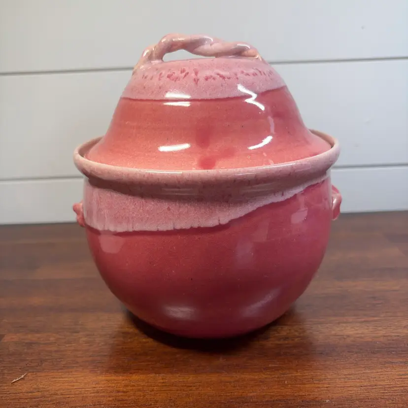 Black Mountain Pottery Drip Glaze Pottery Vessel Signed John Garry
