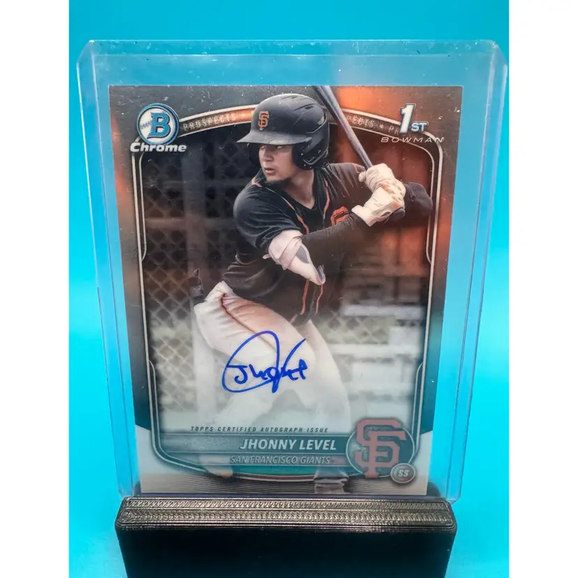 Jhonny Level 1st Bowman Chrome Auto San Francisco Giants