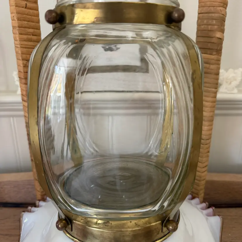 Brass & Glass Apothecary Jar in Brass