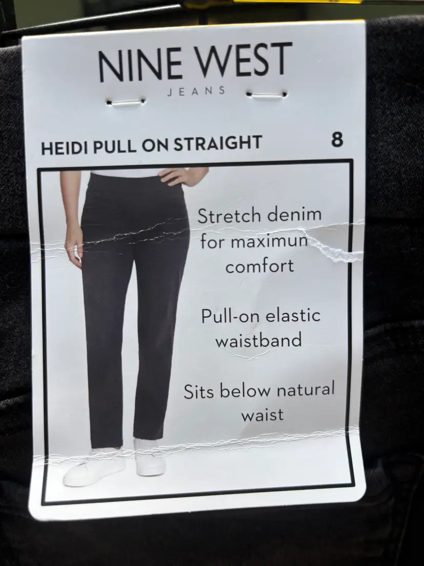 NWT Ladies Sz 8 Black Jeans