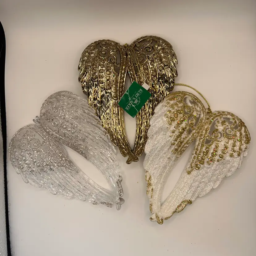 Lot Of 3 Kurt Adler Wing Ornaments