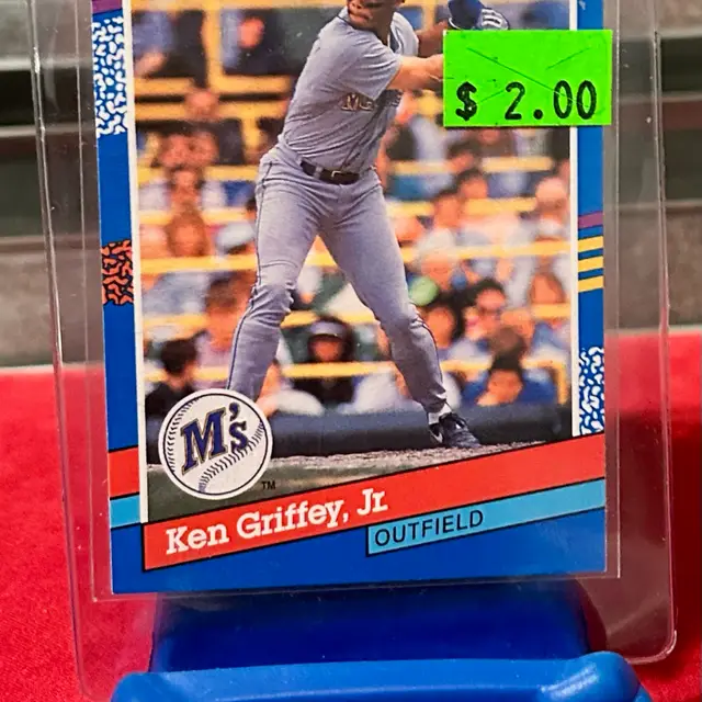 1991 Donruss - Ken Griffey Jr #77 Three Yellow Lines Right Border