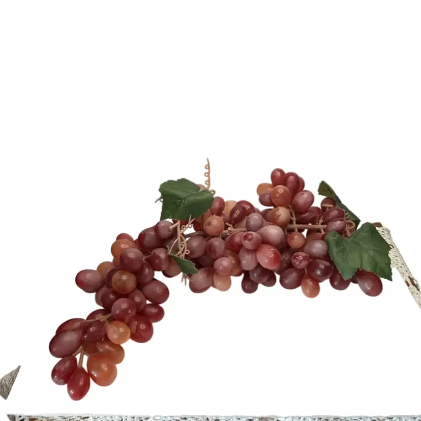 18” Long Decorative Red Plastic Grape Cluster
