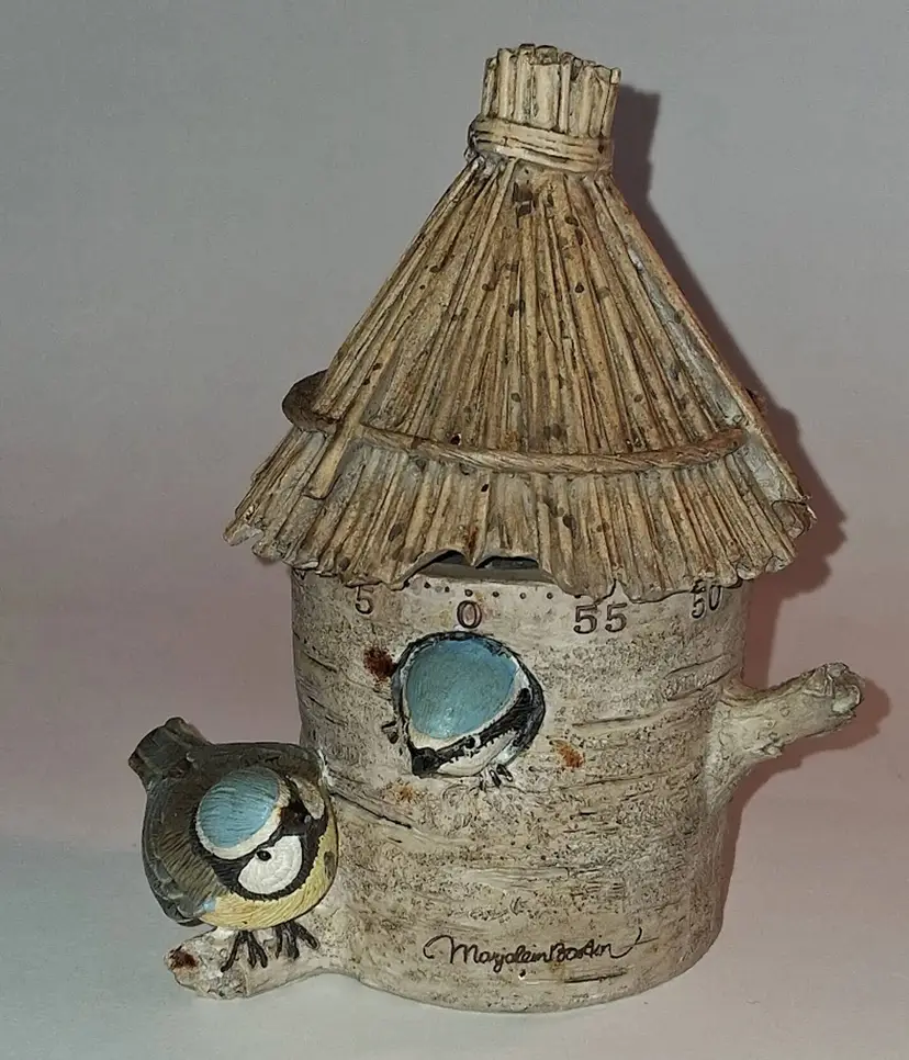 Hallmark Marjolein Bastin Birdhouse Kitchen Timer, Natures Sketchbook, Blue Birds