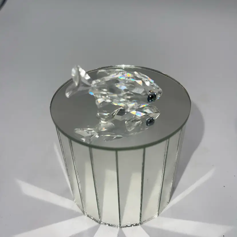Swarovski Fish With Colored Eyes 2 Inches