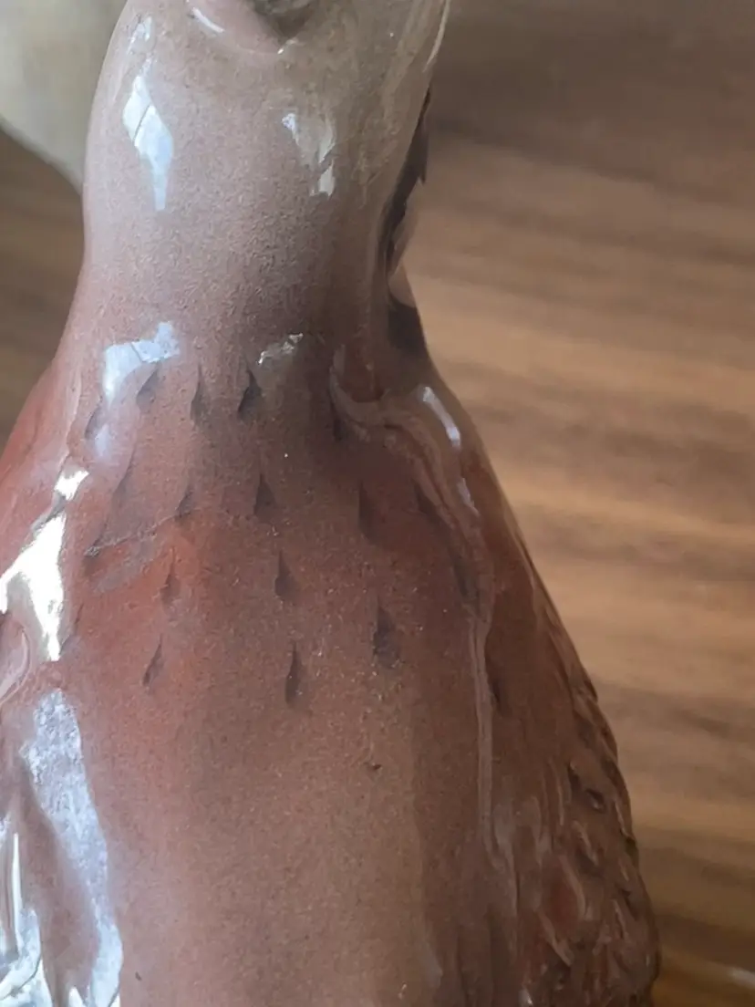 Vintage Hand-painted Bobwhite Quail Ceramic Figurine