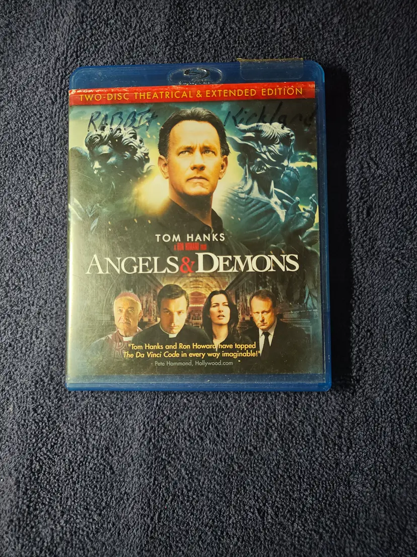 Angels and Demons - Two-Disc Blue Ray - Theatrical & Extended Edition - Preowned