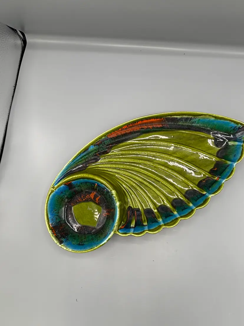 Vintage California pottery "Wing Chip & Dip " platter