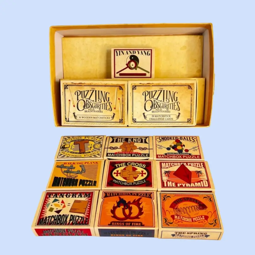 #271- Puzzle Games Brain Teasers Professor Puzzle 2020Match Box Style Packaging Great Graphics