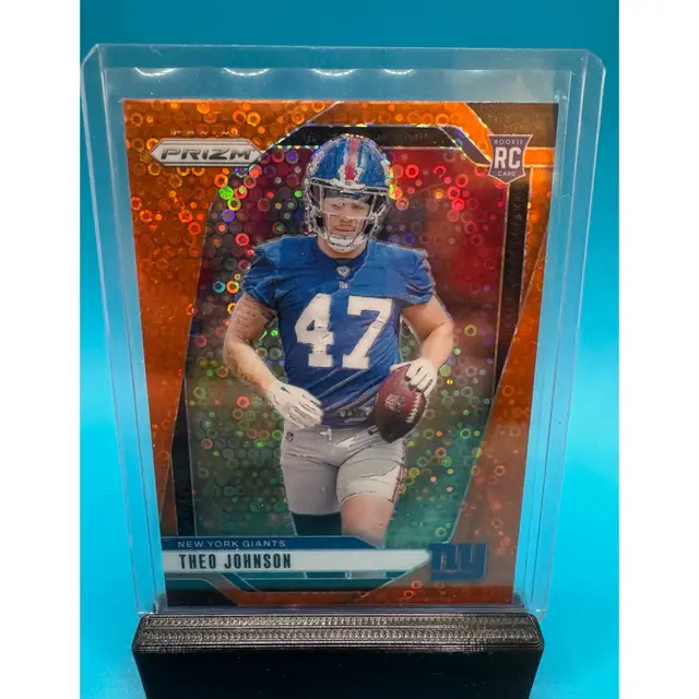 Theo Johnson Prizm Disco RC New York Giants
