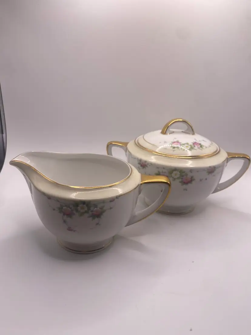 Pristine, Rare Find  TK Thun Cream And Sugar From Czechoslovakia