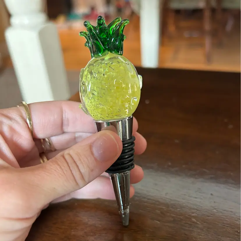 Pineapple Bottle Stopper Art Glass