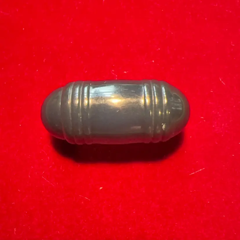 HTF Teal Blue Bakelite - Toggle Capsule Button Just Over 1”
