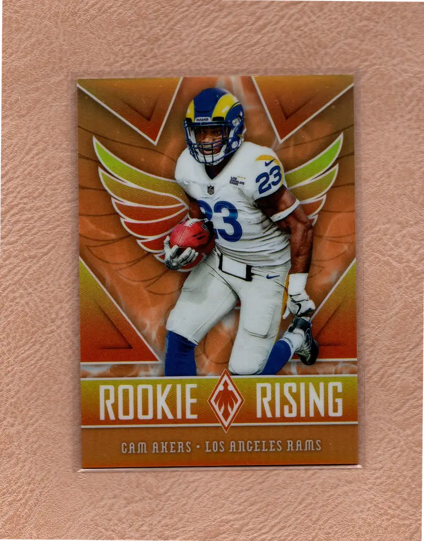 Cam Akers 2020 Panini Phoenix #RR-10 Orange /99 Los Angeles Rams Rookie Rising