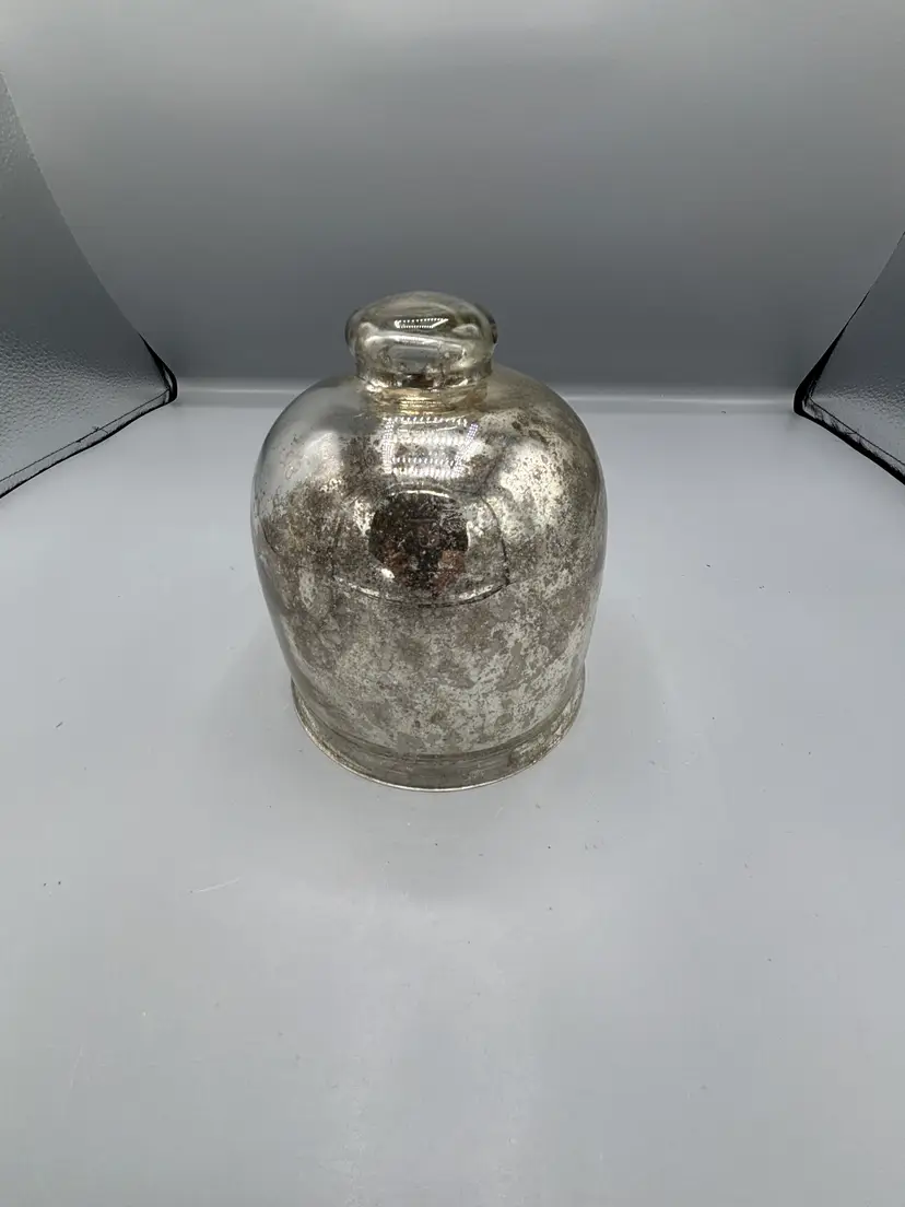 Vintage Mercury glass cloche