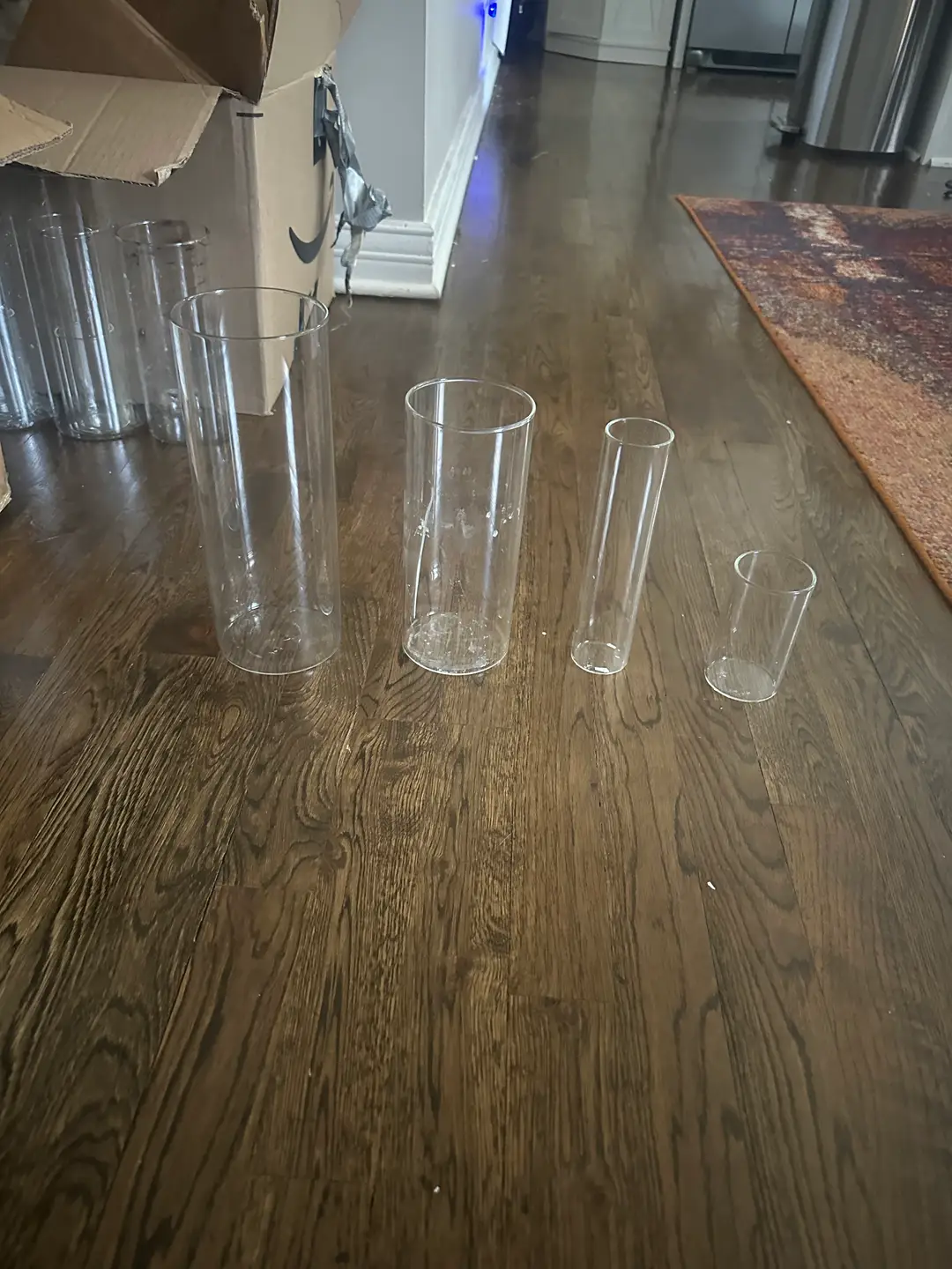 Assorted wedding vases