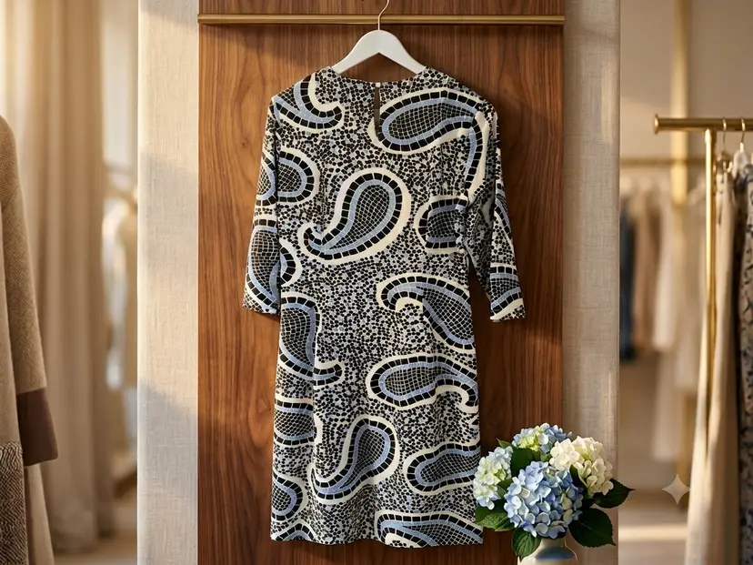 Retro Paisley Dress