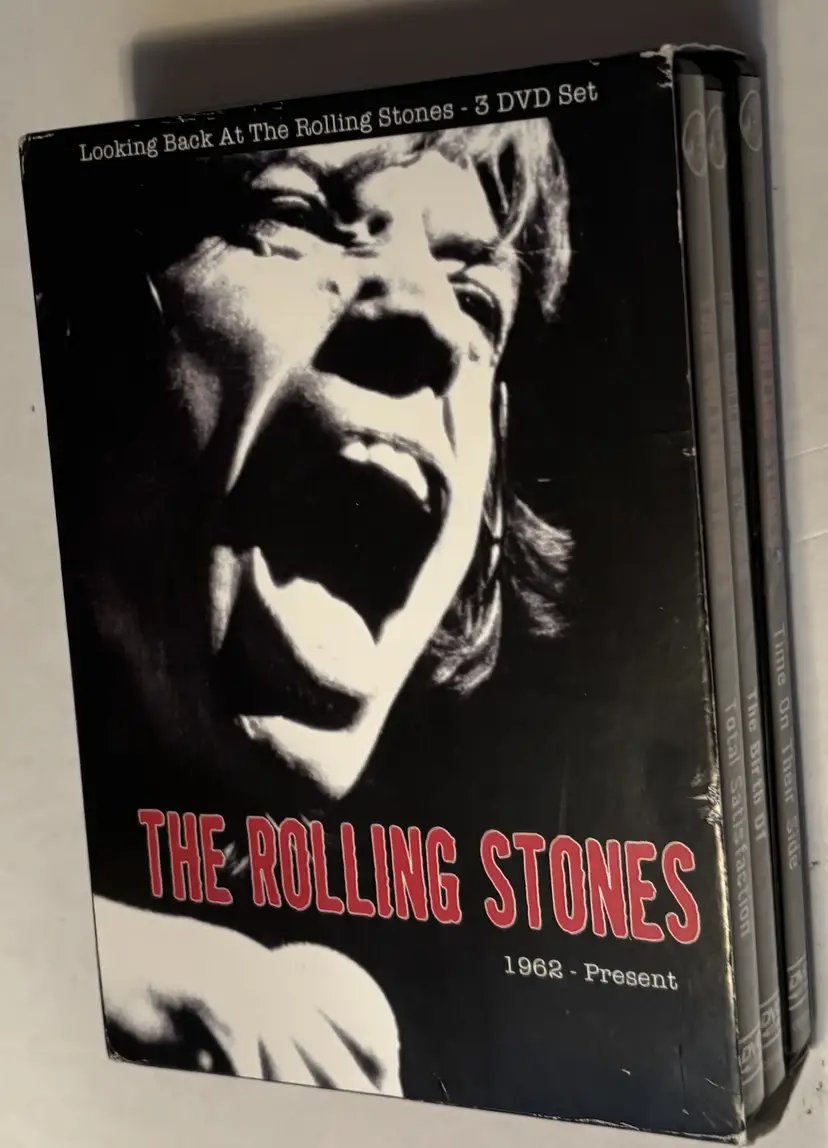 The Rolling Stones Jaggar 1962-Present 3 DVD Set 2003 Vintage CAT3201-6