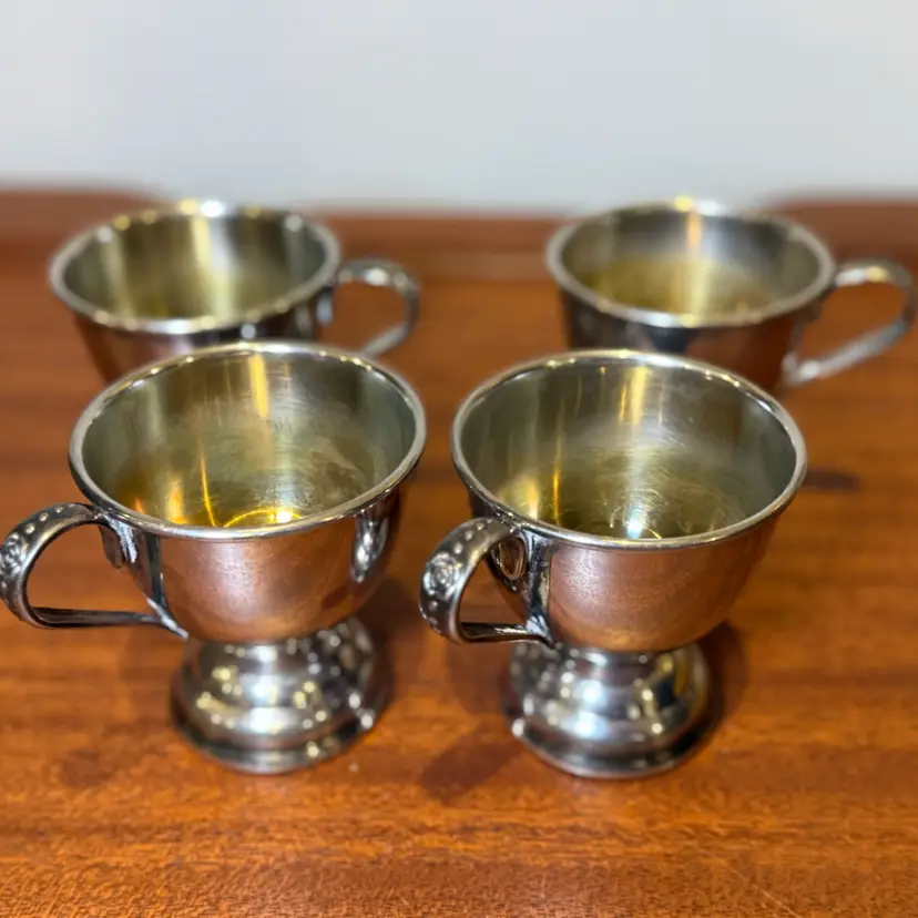 Silverplate Pedestal Cups / Punch Cups
