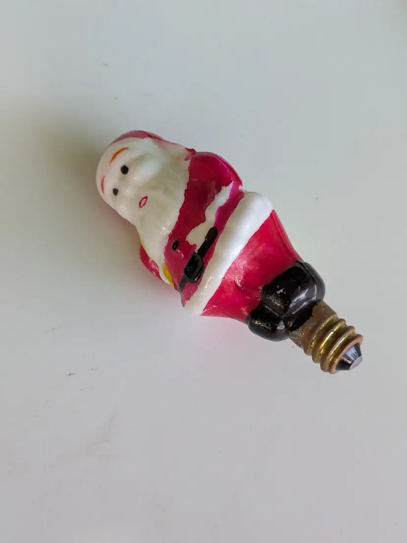 Vintage Santa Claus Light Bulb