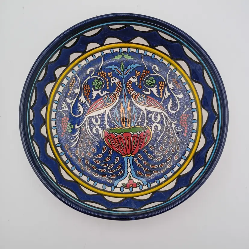 Armenian Ceramics dish with peacocks