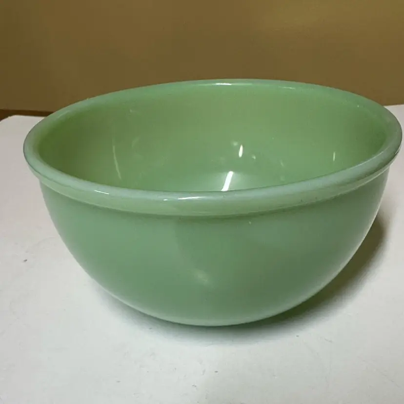 Fire King Jade Green Oven Ware Bowl Jadeite 6” diameter