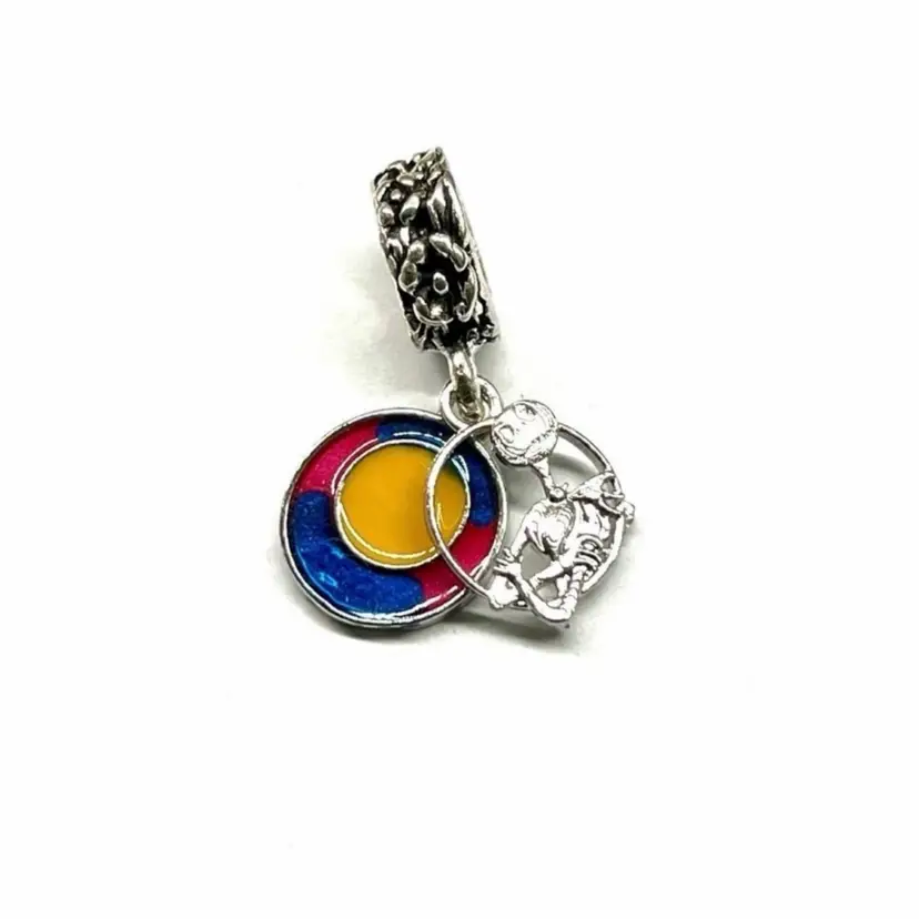 Skeleton Man Colorful Moon Sky European Charm - Collectable Character Edition