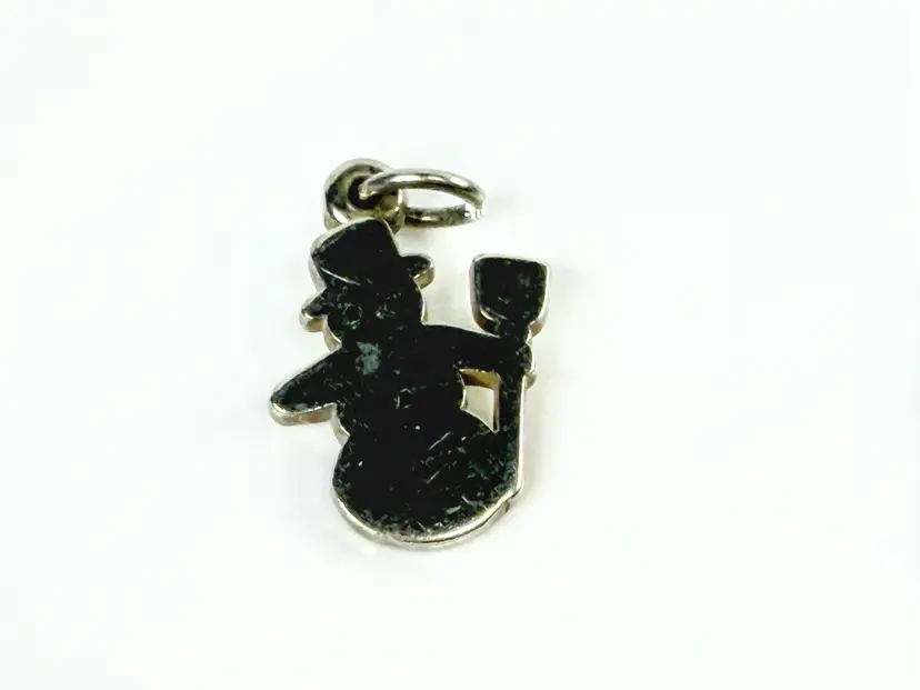 James Avery Retired Sterling Silver Snowman Christmas Holiday Charm JR2139