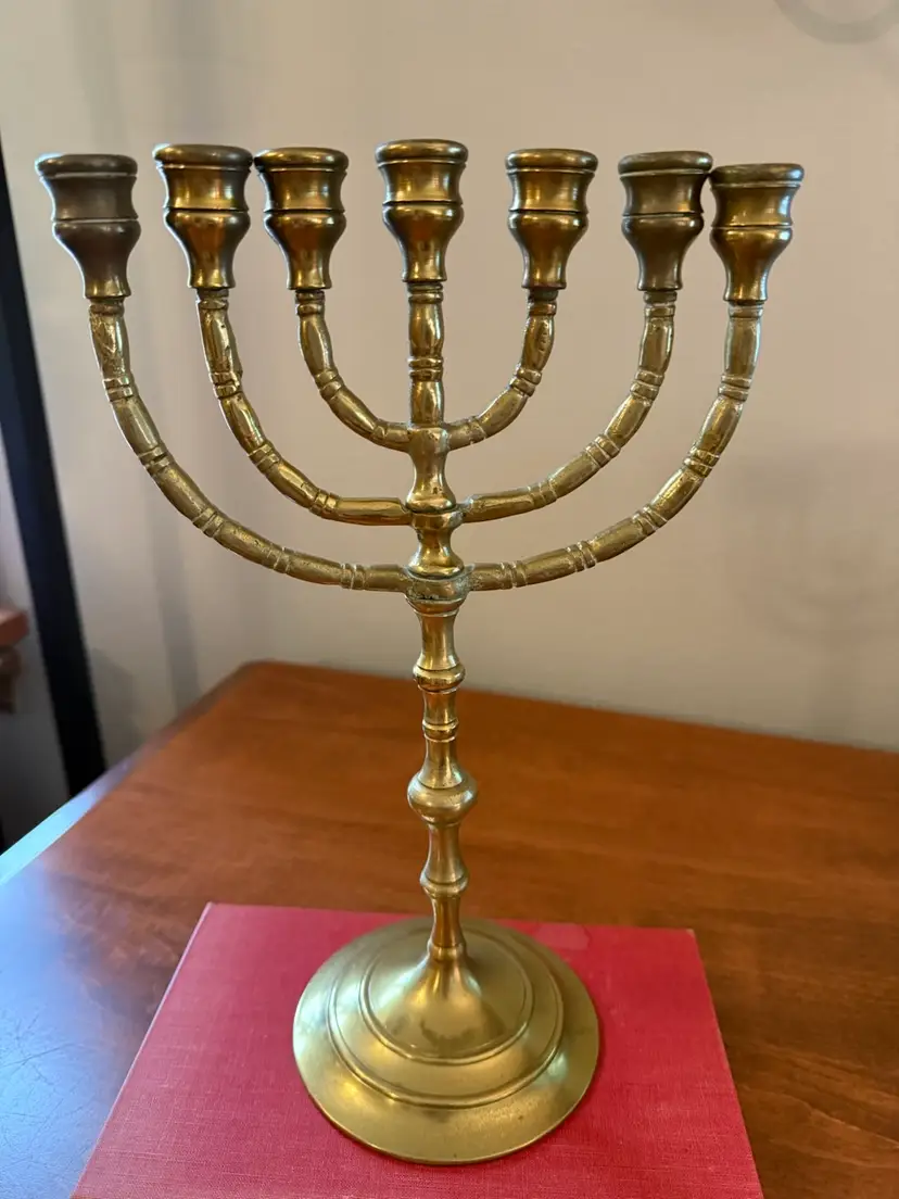 ☀️ 12” H x 8” W Vintage Brass Candelabra