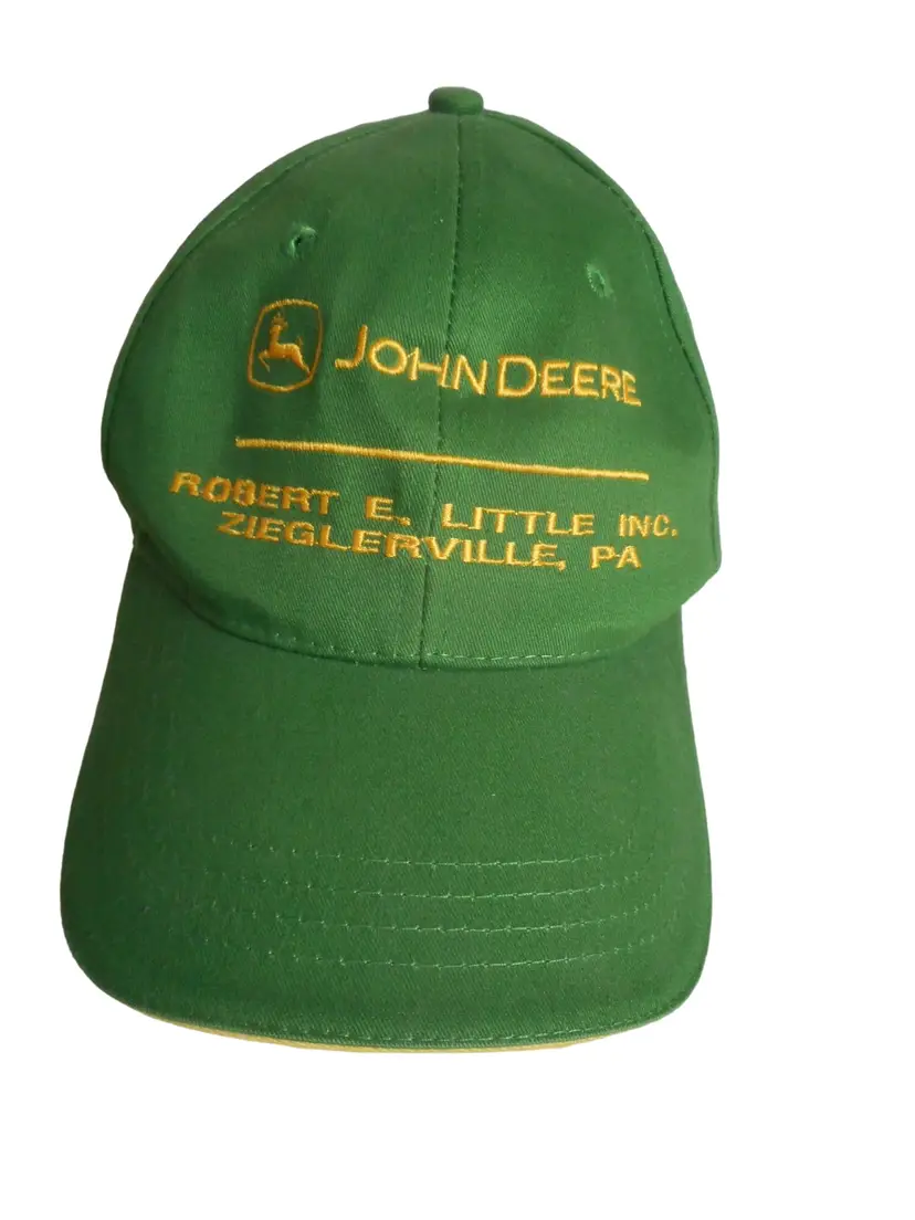 John Deere Embroidered Adjustable Baseball Cap Trucker Hat Zieglerville PA Farm