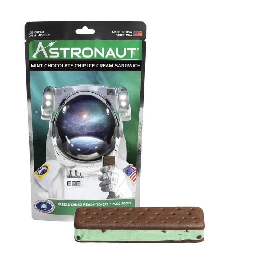 Astronaut® Mint Chocolate Chip Ice Cream Sandwich 1.1oz