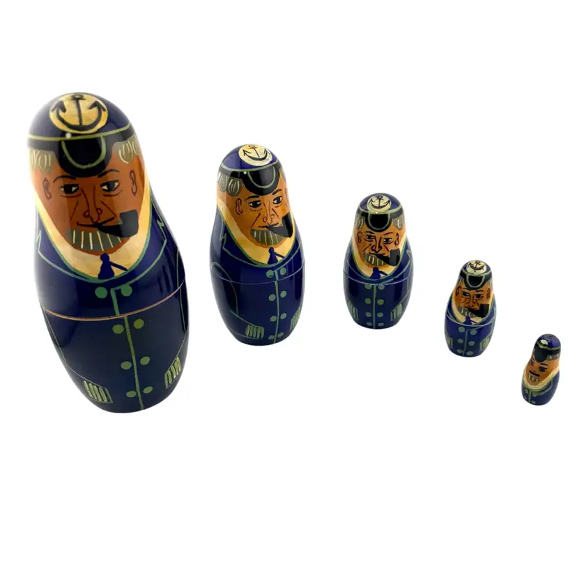 Vintage Sea Captain Nesting Dolls