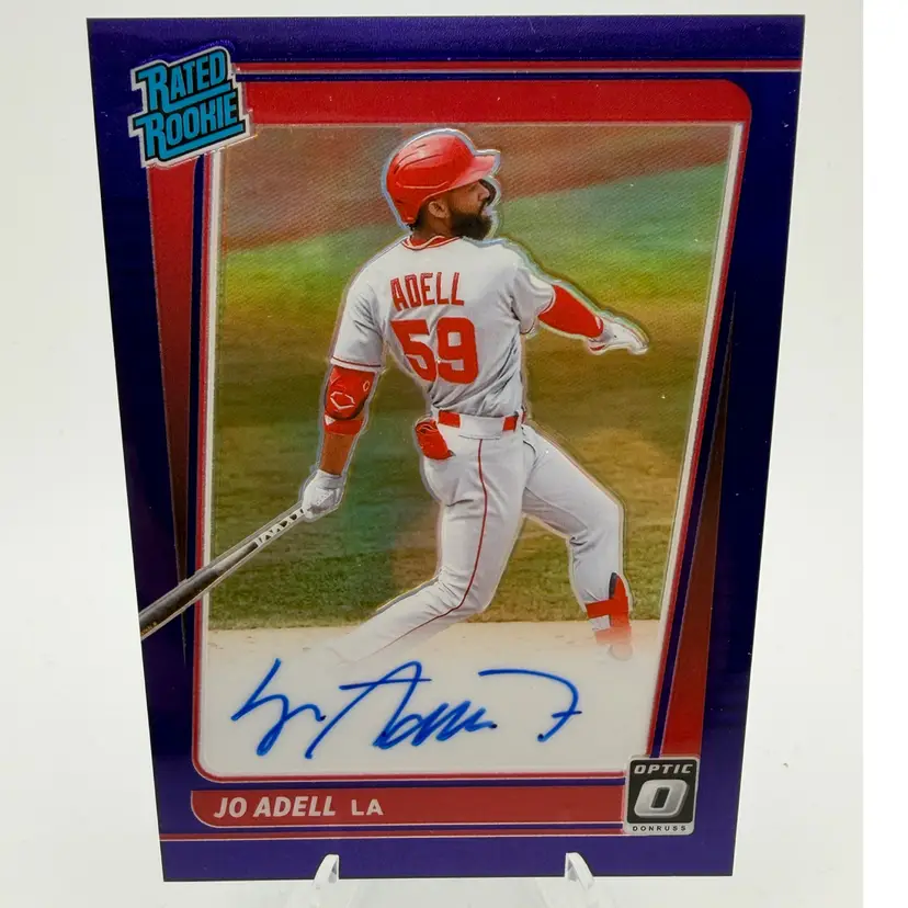 Jo Adell - 2021 Donruss Optic Rated Rookie Auto #/50