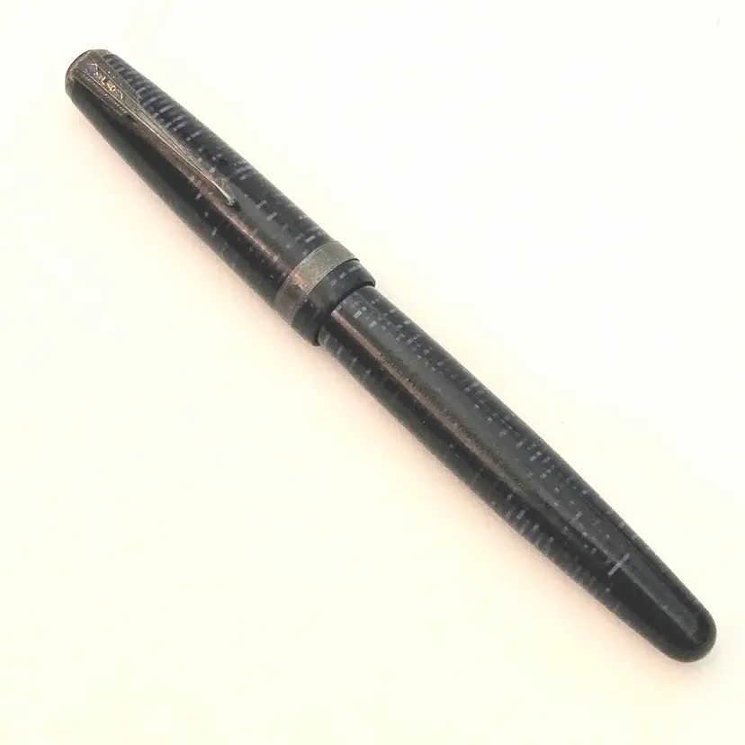 PARKER VACUMATIC Fountain Pen Colored Stripe Made in USA One Jewel Style Vintage