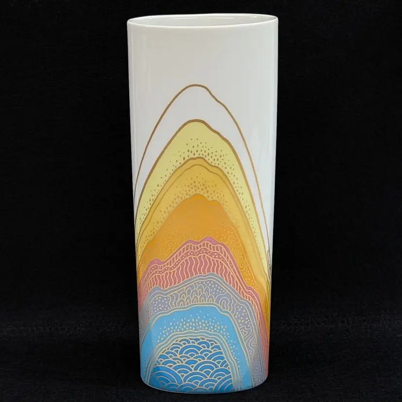 Vintage Rosenthal Studio Line Rosemonde Nairac Porcelain Oval Vase Germany 8.25"